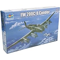 トランペッター 1/72 ドイツ軍 Fw200C-3 コンドル プラモデル rdzdsi3 Amazon.com: Trumpeter FW 200 C-3 Condor Model Kit : Arts